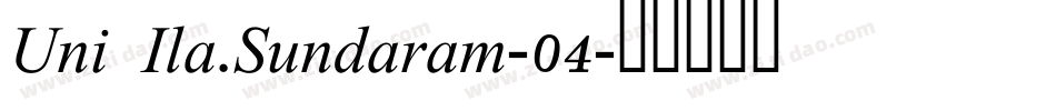 Uni Ila.Sundaram-04字体转换